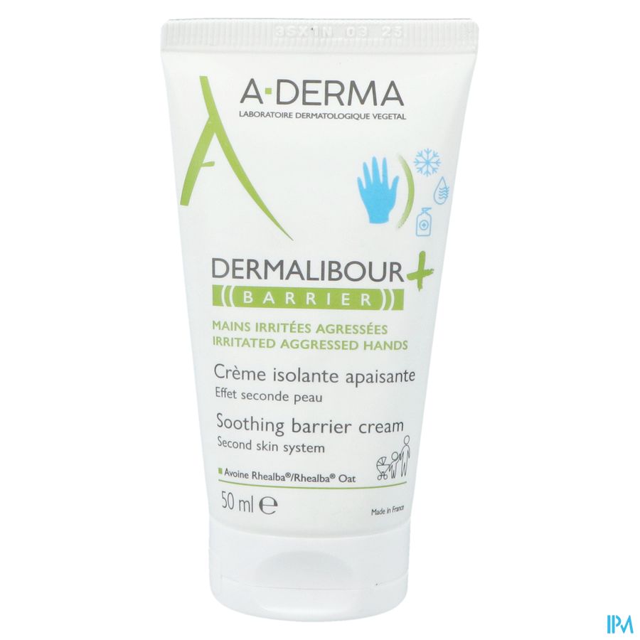 A-DERMA DERMALIBOUR+ BARRIER Crème isolante - Protège la peau des agressions et irritations