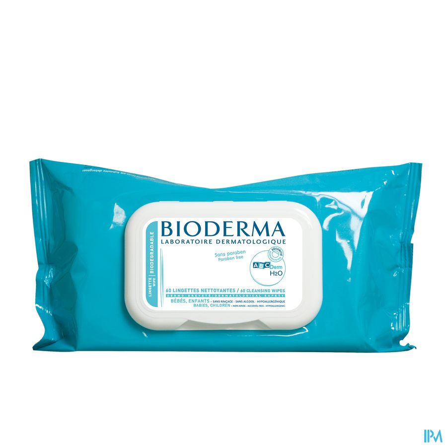 Bioderma Abcderm H2o Lingette Nett S/parab. 60