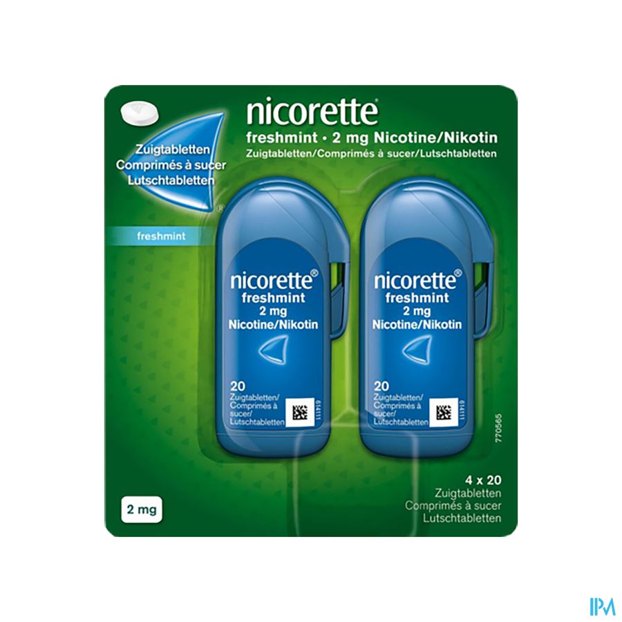 Nicorette Freshmint 2mg Comp A Sucer S/sucre 80 Nf