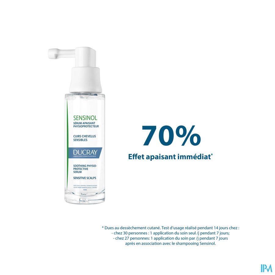Ducray SENSINOL Sérum Apaisant Physioprotecteur - Spray Cuirs chevelus sensibles sujets à fortes démangeaisons Spray