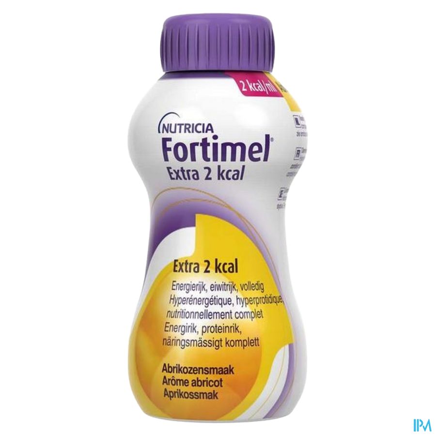Fortimel Extra 2kcal Goût Abricot Bouteilles 4x200ml