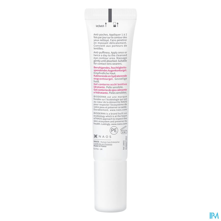 Bioderma Sensibio Gel Contour Yeux 15ml