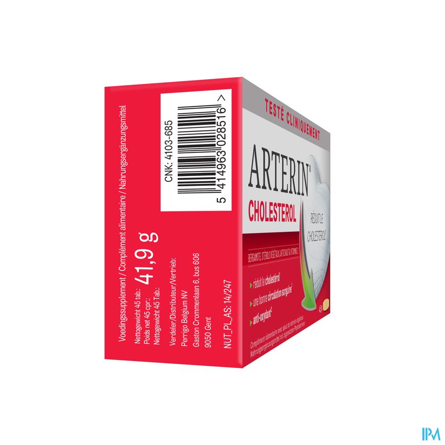 Arterin® Cholestérol 45 Comprimés - Réduit le cholestérol