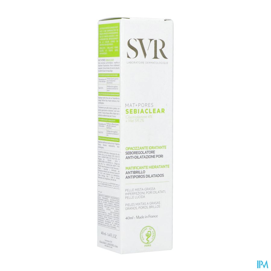 Svr Sebiaclear Creme Mat + Pores Tube 40ml