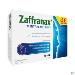 Zaffranax® Bien-être Mental 60 Gélules - 5 € - Stress (4), Fatigue (3), Émotionnel (1)