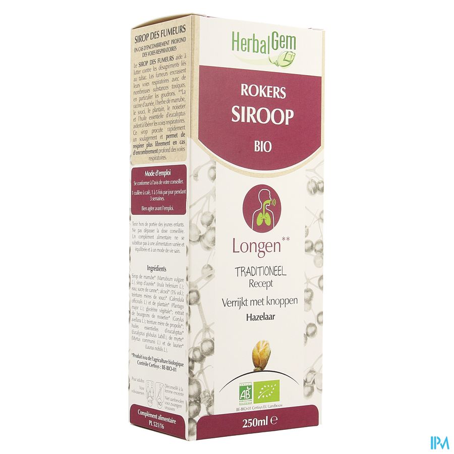 Herbalgem Sirop Des Fumeurs 250ml