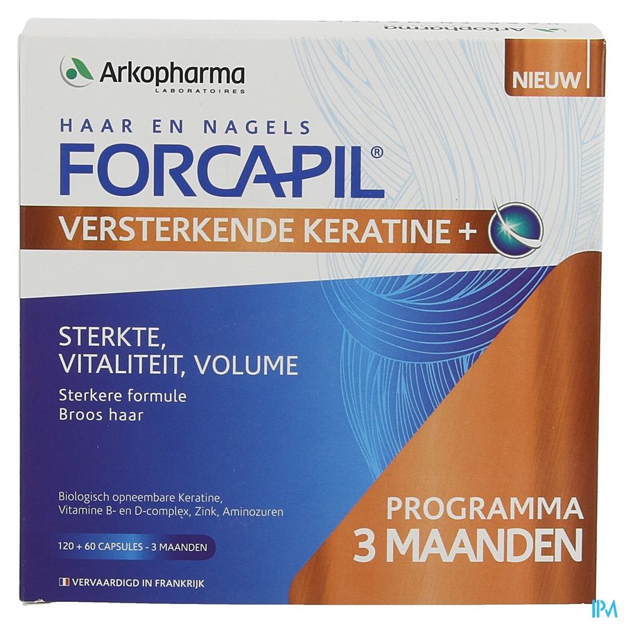 Forcapil Keratine+ Lot Caps 180