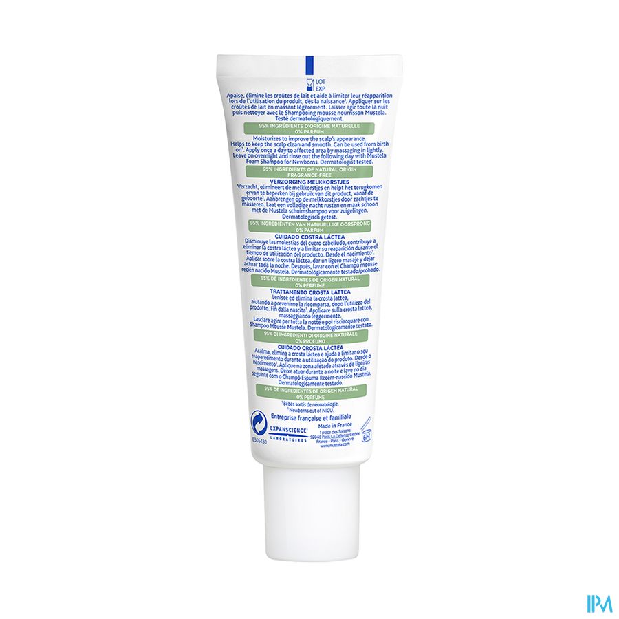 Mustela soin croûtes de lait 40 ml