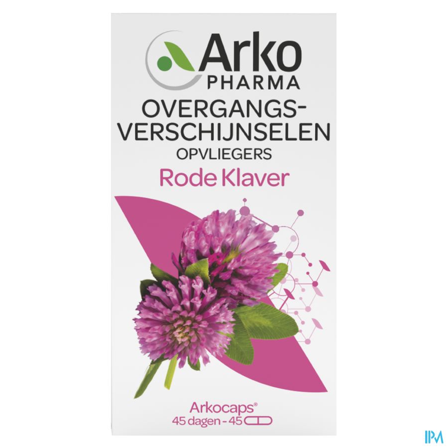 Arkopharma Arkogélules Trèfle Rouge Ménopause Bouffées de chaleur 45 Gélules Végétales