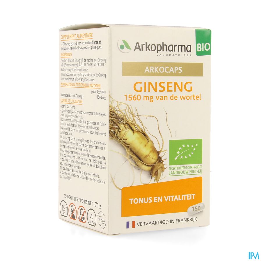 Arkogelules Ginseng Bio Caps 150