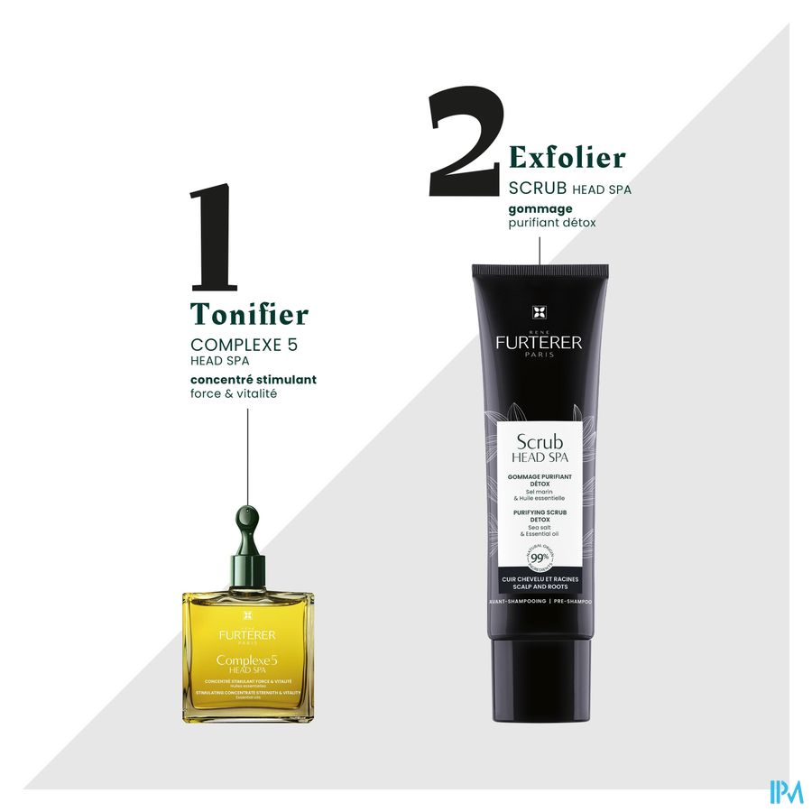 René Furterer Scrub - Gommage soin détox cuir chevelu - HEAD SPA
