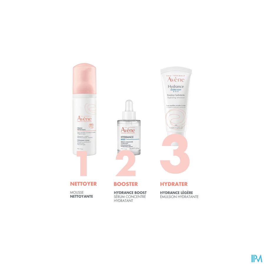 Eau Thermale Avène - Hydrance LÉGÈRE Émulsion hydratante Crème hydratante Peaux Sensibles