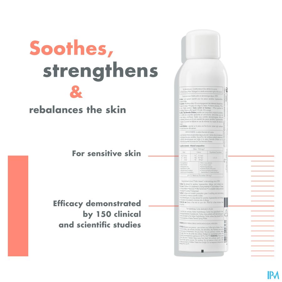 Eau Thermale Avène - Spray Brumisateur Apaisant Eau Thermale Peaux sensibles
