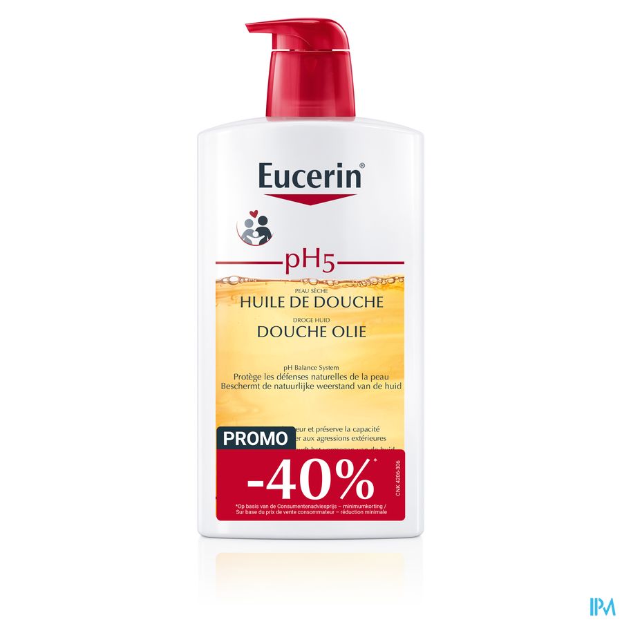 Eucerin Ph5 Huile Douche 1l Promo -40%