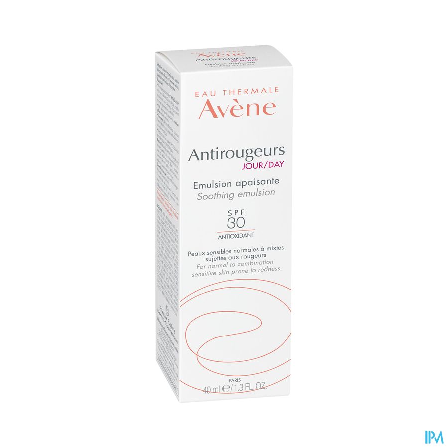 Eau Thermale Avène - Emulsion apaisante SPF30 Antirougeurs JOUR