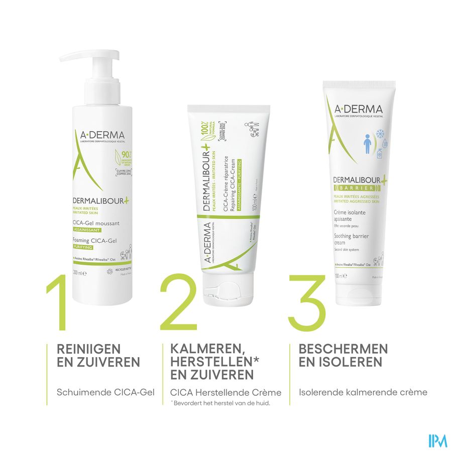 A-DERMA DERMALIBOUR+ BARRIER Crème isolante - Protège la peau des agressions et irritations