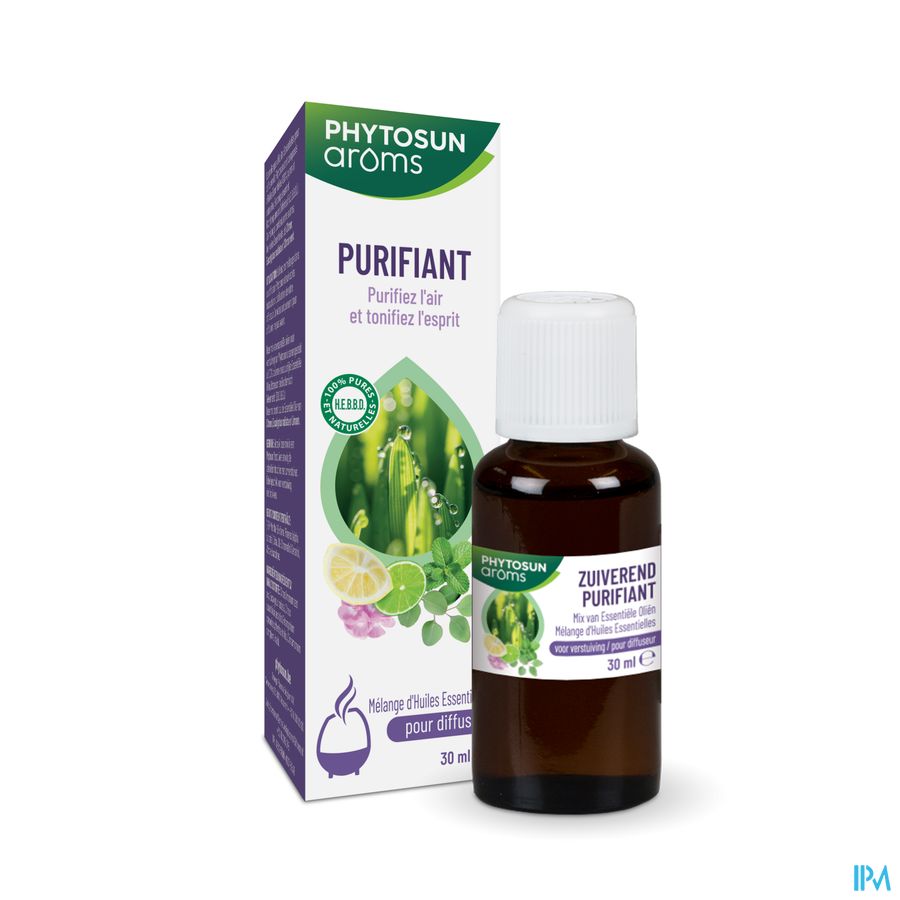 Phytosun® Mélange D’Huiles Essentielles – Purifiant – 30 ml – Purifier & Concentration