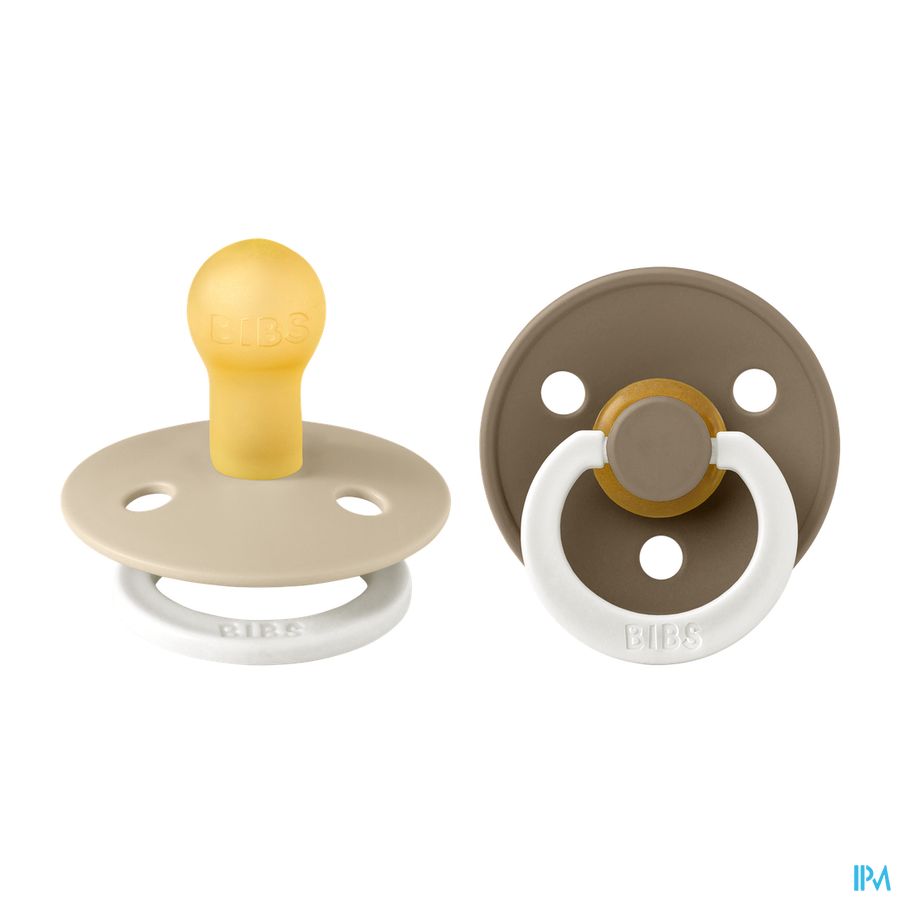 Bibs 1 Tetine Duo Glow In Dark Vanilla/oak