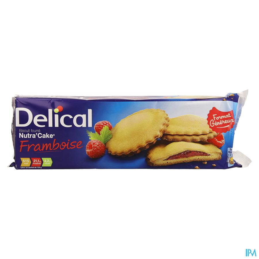 Delical Nutra Cake Framboise 3x3