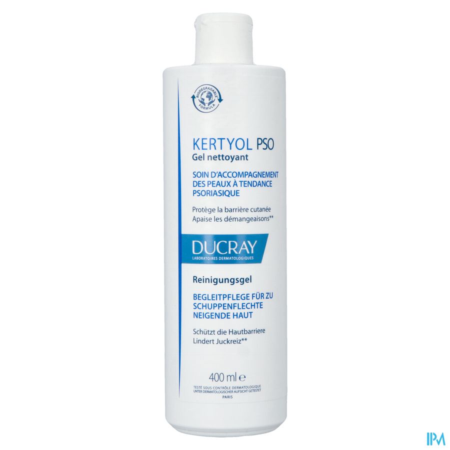 Ducray KERTYOL PSO Gel Nettoyant - Soin d'accompagnement des peaux à tendances psoriasique