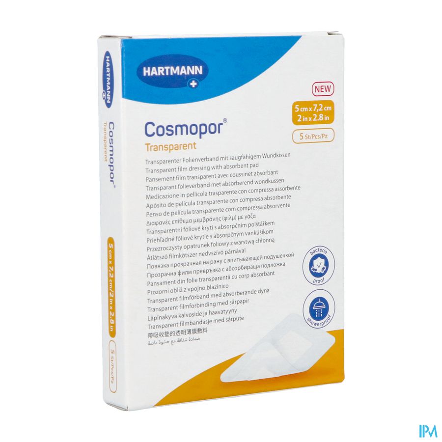 Cosmopor Transparent 5x7,2cm 5 9010500