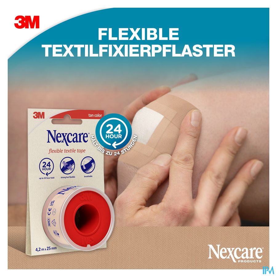 Nexcare 3m Textile Ruban Flexible 4,2mx25mm Nt04-2