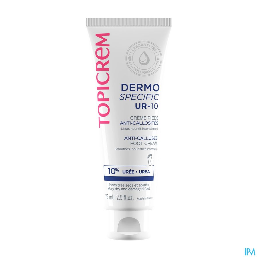 Topicrem Ur10 Creme Pieds A/callosites Tube 75ml