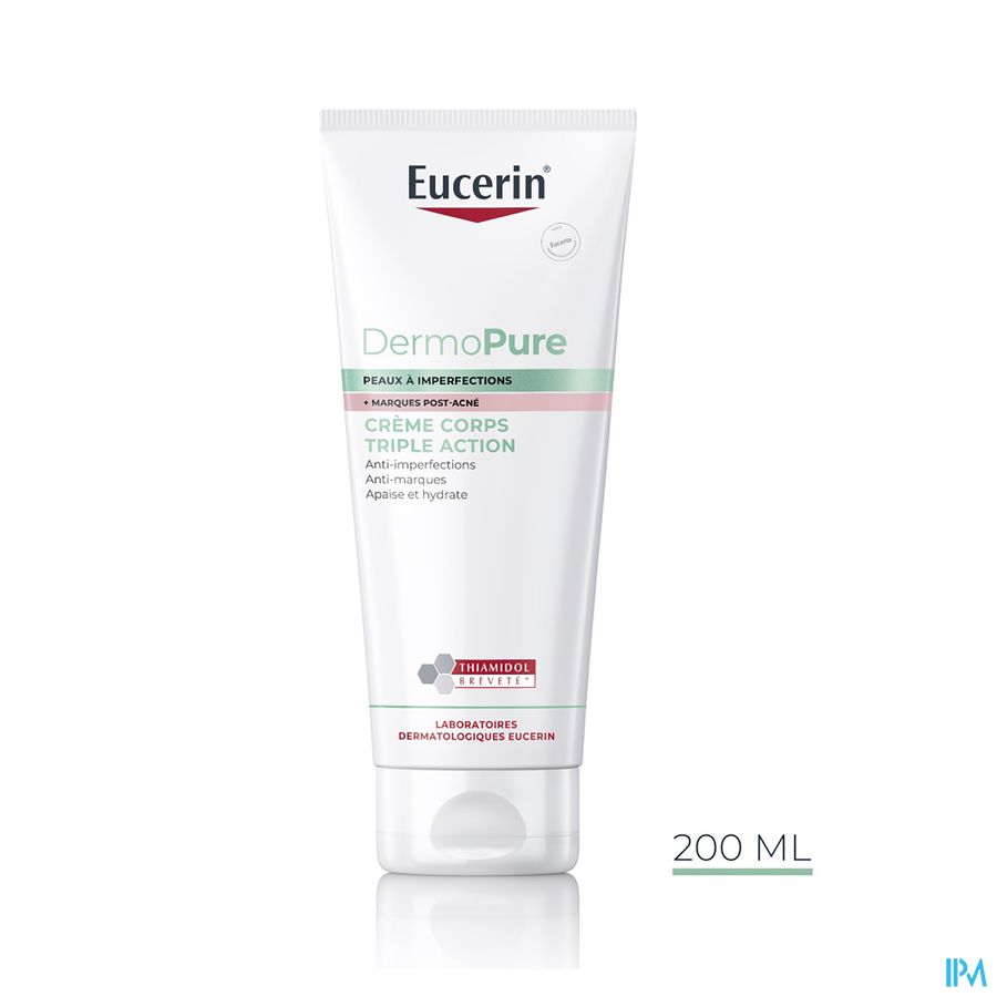 Eucerin Dermopure Creme Corps Triple Action 200ml
