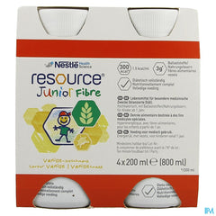 Resource Junior Fibre Vanille 4x200ml