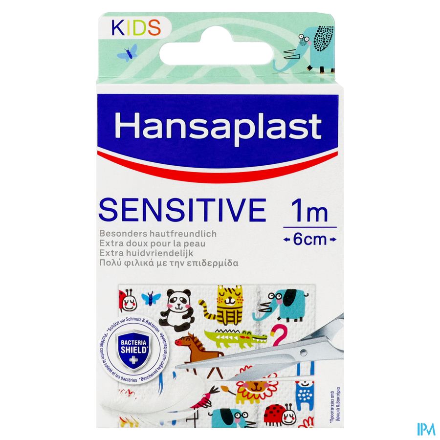 Hansaplast Pansements Kids Sensitive 1mx6cm