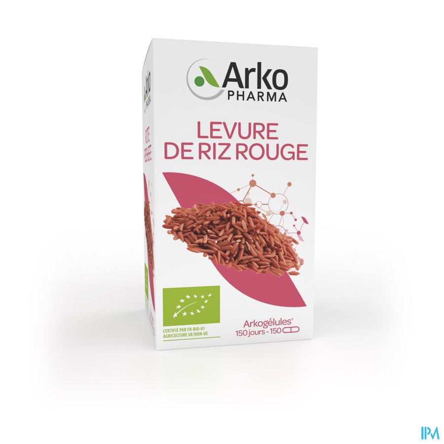 Arkogelules Levure Riz Rouge Bio Caps 150 Nf