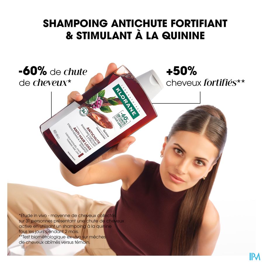 Klorane Quinine Shampooing antichute fortifiant et revitalisant