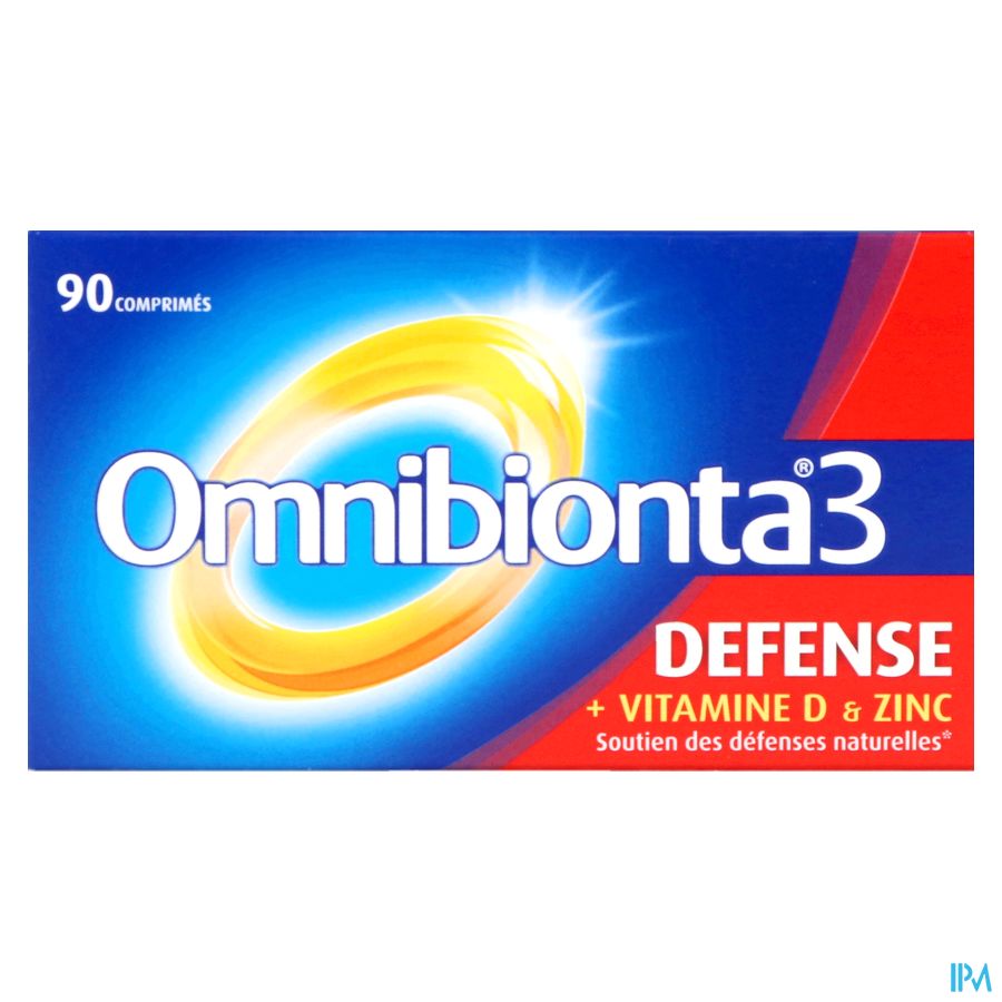 Omnibionta3 Defense Multivitamines Immunité (90 comprimés)