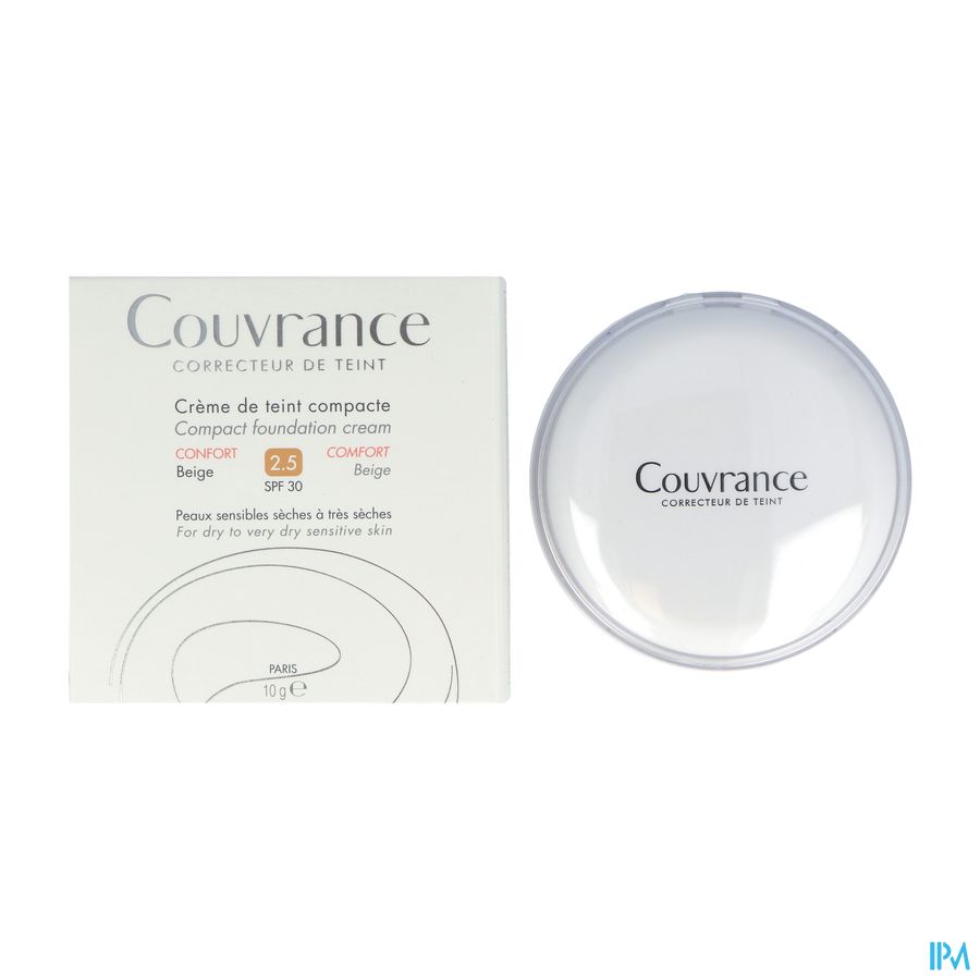 Eau Thermale Avène - Crème de teint compacte Confort Beige Couvrance