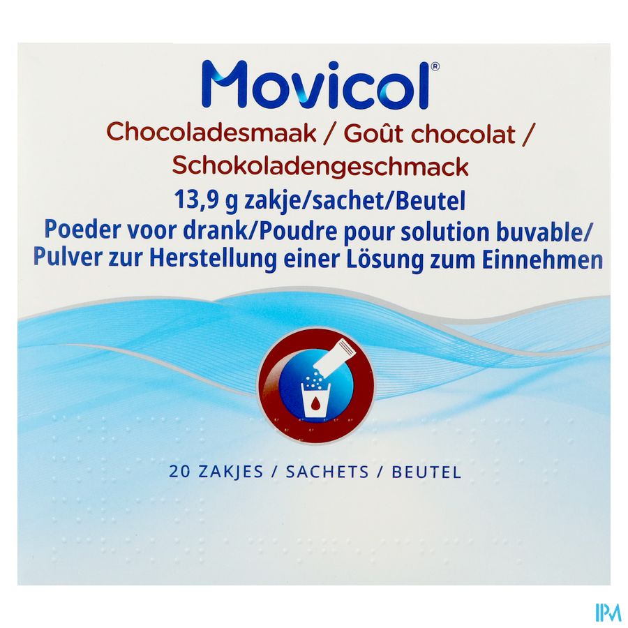 Movicol Gout Chocolat Sachets 20 X 13,7g