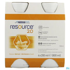 Resource 2.0 Abricot 4x200ml 12100545