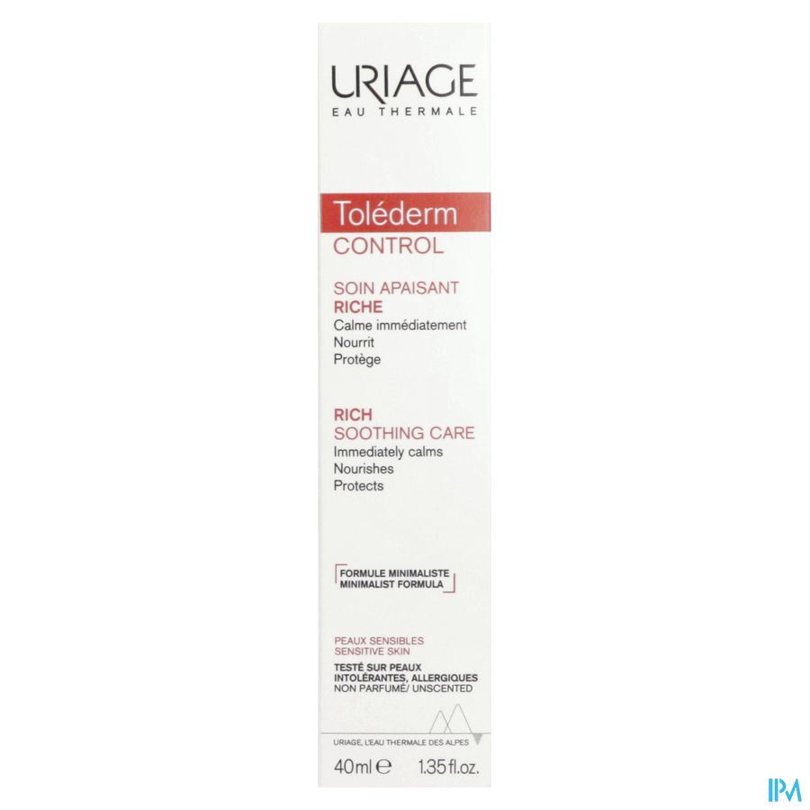 Uriage Tolederm Soin Riche Apaisant 40ml
