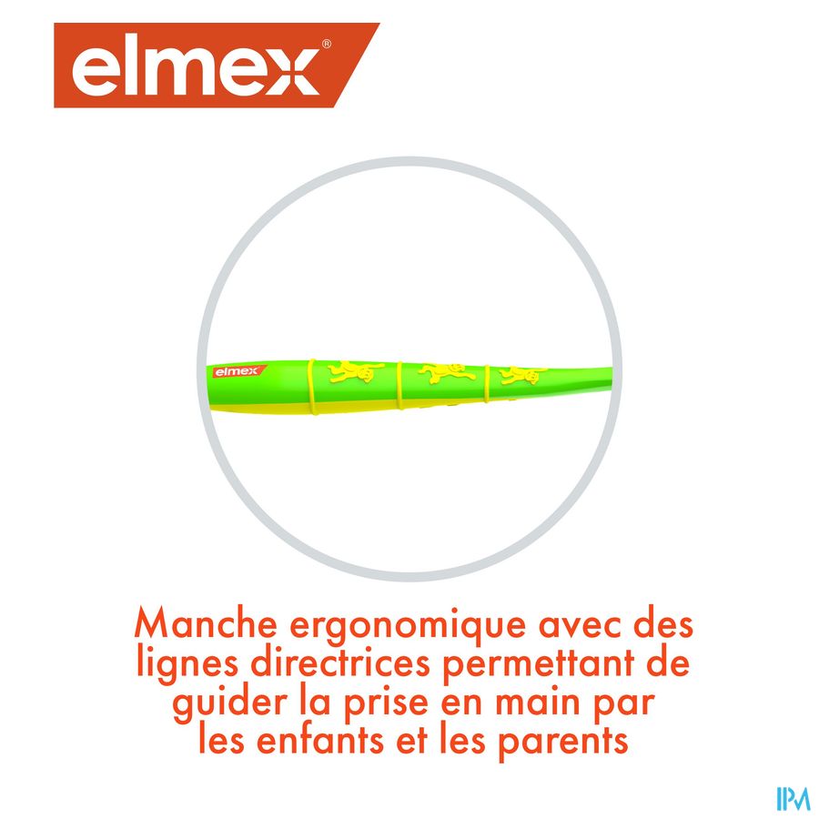 elmex Brosse à Dents Enfant 3-6 ans Souple 1 pièce