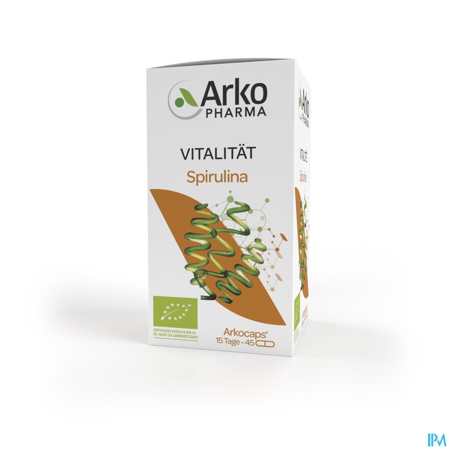 Arkogelules Spiruline Bio Caps 45