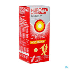 Nurofen Enfant Orange 4% Susp S/sucre 150ml