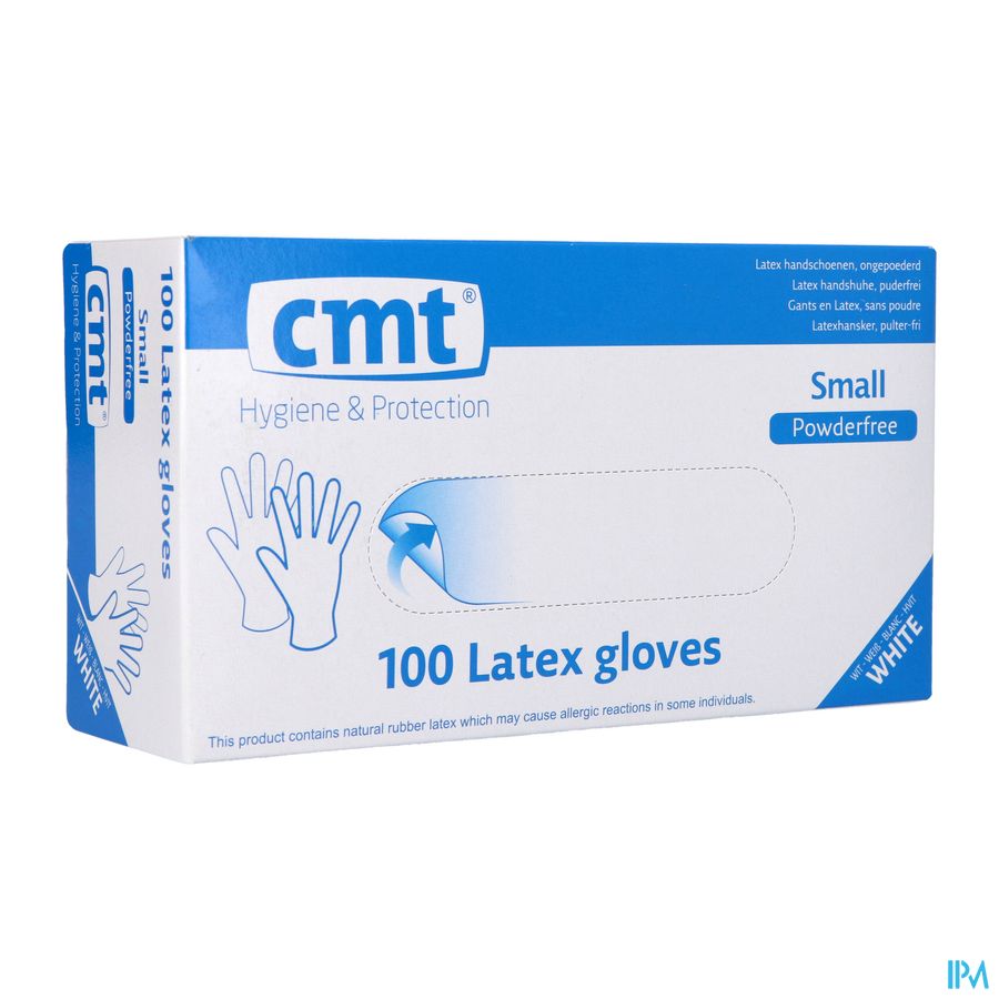 Cmt Gants Latex Blanc Pf S 100