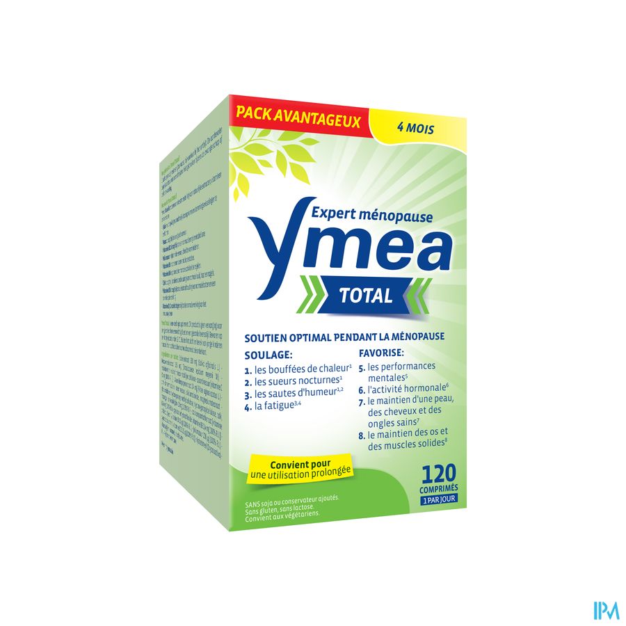 Ymea® Total 120 P. - Ménopause - Contre Bouffées De Chaleur & Fatigue