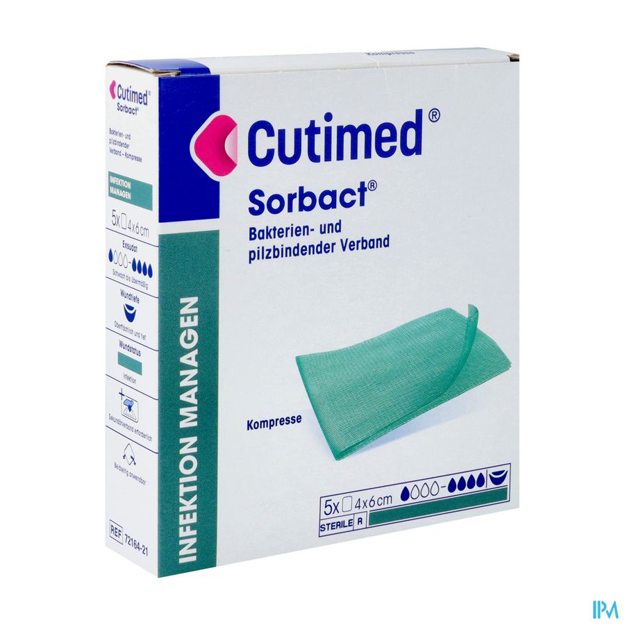Cutimed Sorbact Cp 4x 6cm 5 7216401