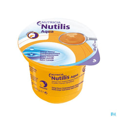 Nutilis Aqua Eau Gélifiée Goût Orange Cups 12x125g
