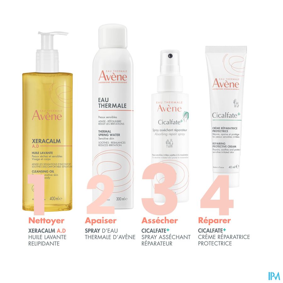 Eau Thermale Avène CICALFATE+ Spray Asséchant Réparateur Peaux Irritées Sujettes à Macérations