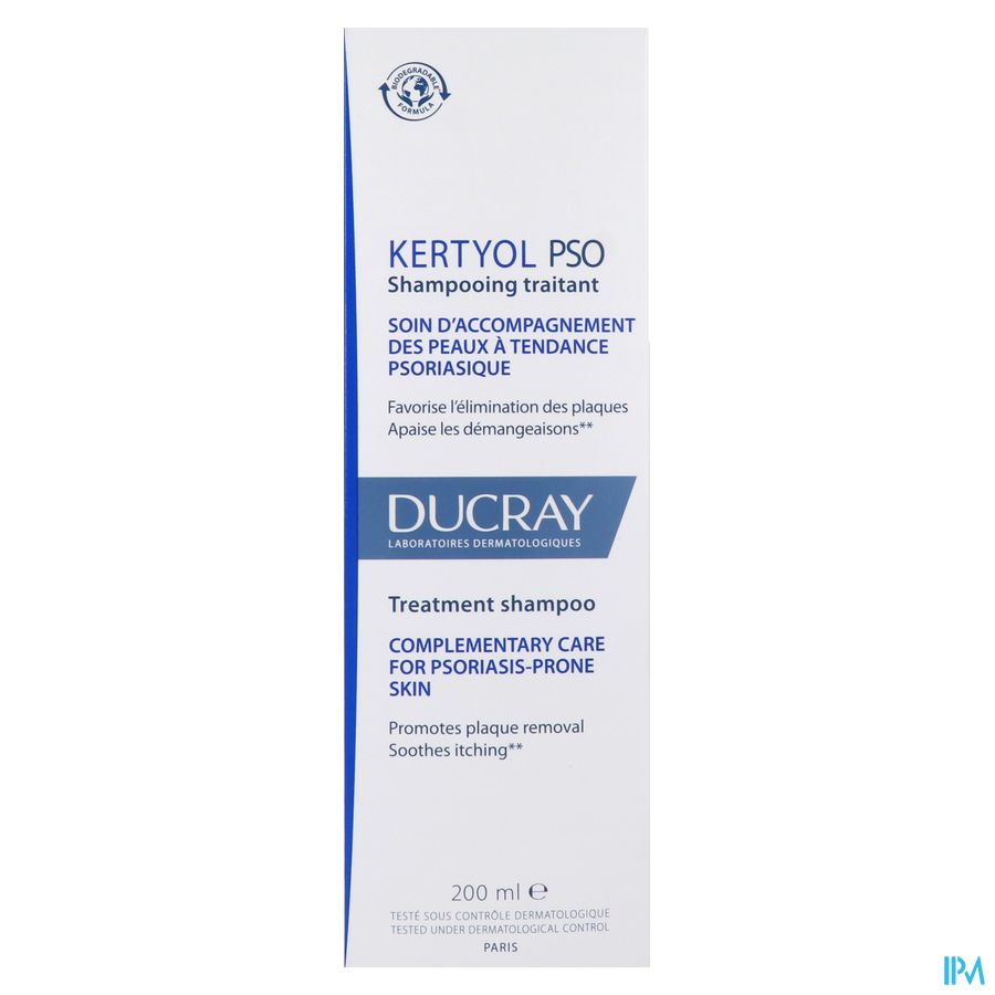 Ducray KERTYOL P.S.O. Shampooing traitant - Soin d'accompagnement des peaux à tendances psoriasique