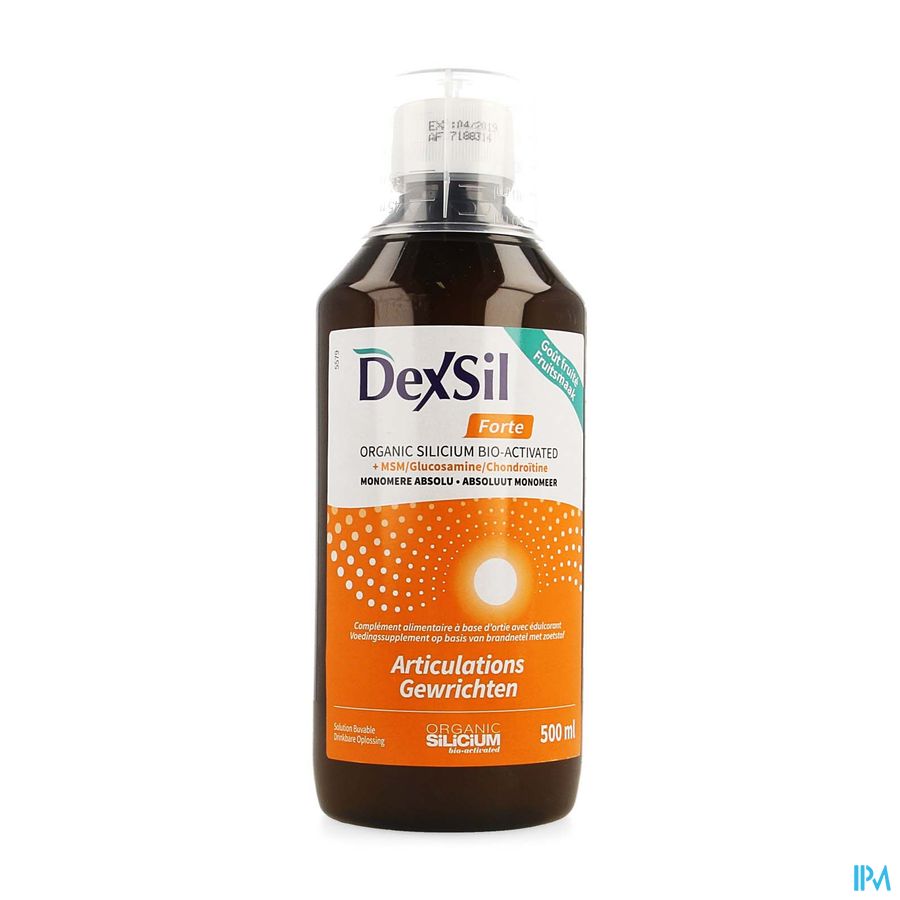 DexSil® Forte 500 ml - Cartilage, Articulations, Muscles - MSM, Glucosamine, Silicium