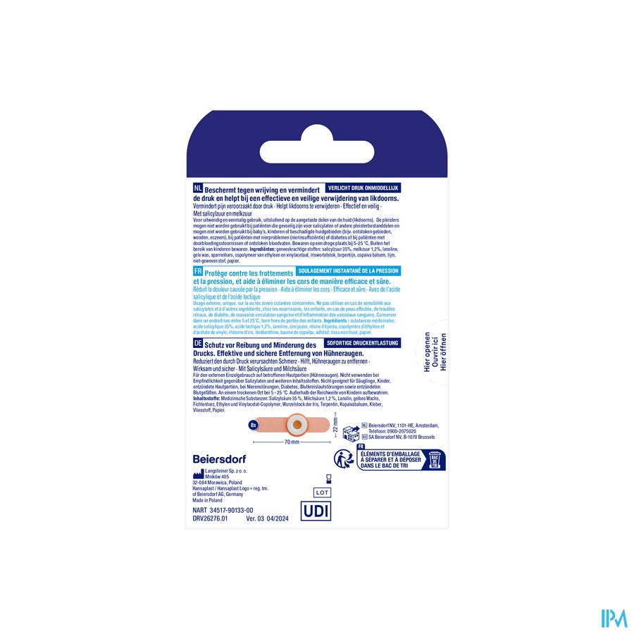 Hansaplast Pansement Cors 8