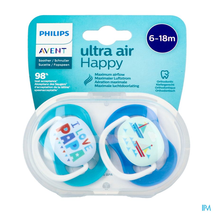 Philips Avent Sucette 6m+ Happy Boy