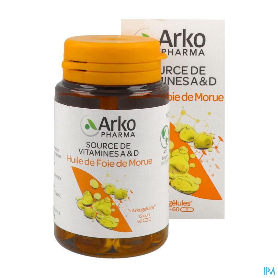 Arkogelules Huile Foie Morue 60